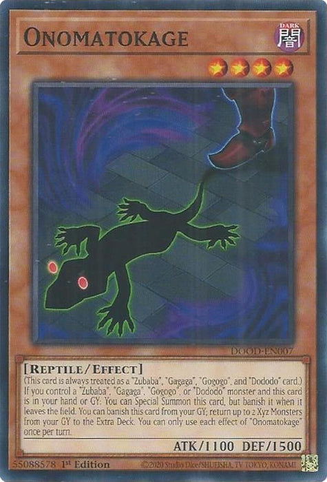 Image for Onomatokage (DOOD-EN007) [Doom of Dimensions] - YuGiOh