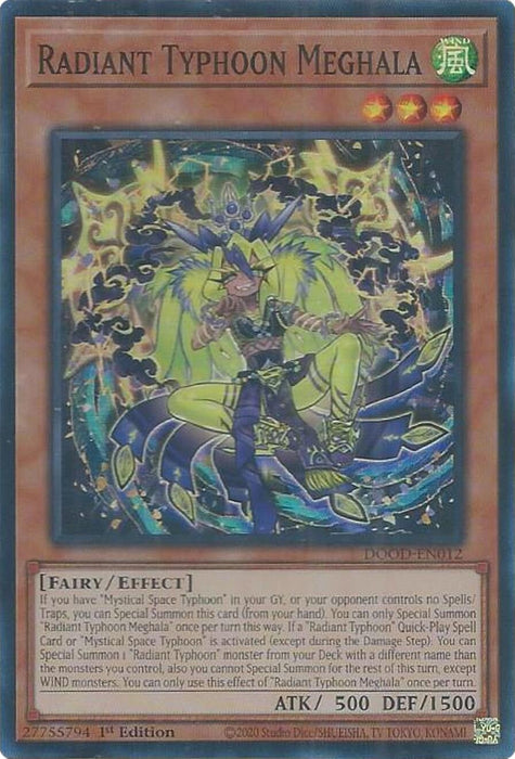 Image for Radiant Typhoon Meghala (DOOD-EN012) [Doom of Dimensions] - YuGiOh