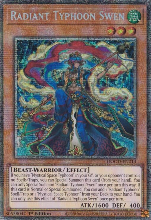 Image for Radiant Typhoon Swen (Starlight Rare) (DOOD-EN014) [Doom of Dimensions] - YuGiOh