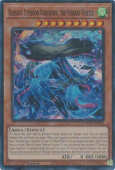Image for Radiant Typhoon Varuroon, the Vibrant Vortex (DOOD-EN016) [Doom of Dimensions] - YuGiOh