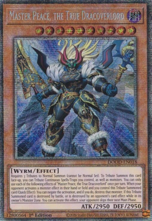 Image for Master Peace, the True Dracoverlord (Starlight Rare) (DOOD-EN018) [Doom of Dimensions] - YuGiOh
