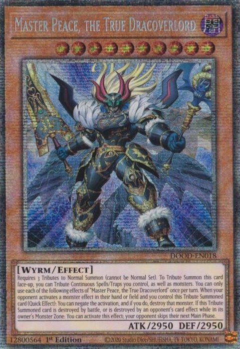 Image for Master Peace, the True Dracoverlord (Starlight Rare) (DOOD-EN018) [Doom of Dimensions] - YuGiOh