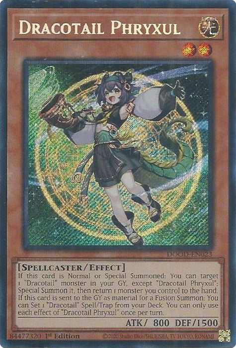 Image for Dracotail Phryxul (DOOD-EN023) [Doom of Dimensions] - YuGiOh