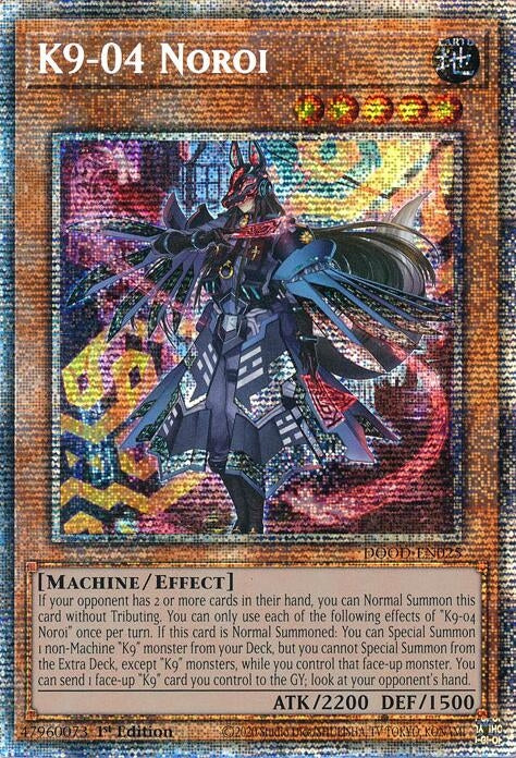 Image for K9-04 Noroi (Starlight Rare) (DOOD-EN025) [Doom of Dimensions] - YuGiOh