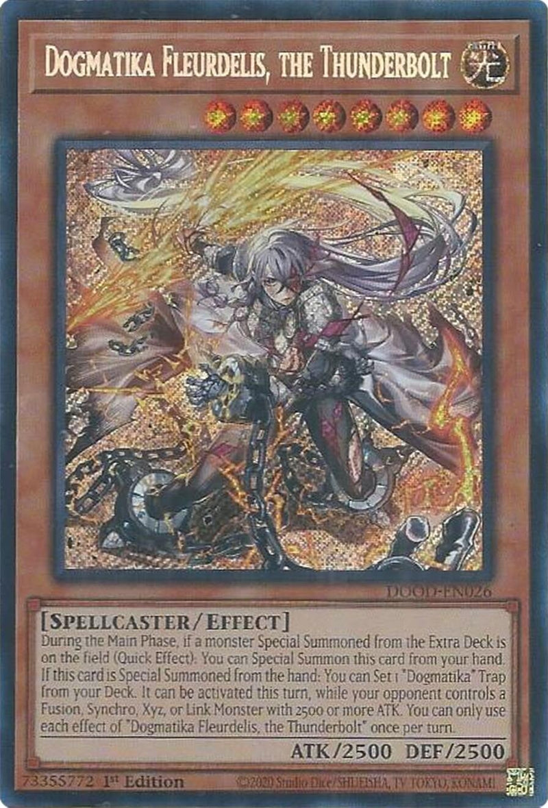 Image for Dogmatika Fleurdelis, the Thunderbolt (DOOD-EN026) [Doom of Dimensions] - YuGiOh