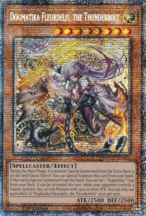 Image for Dogmatika Fleurdelis, the Thunderbolt (Starlight Rare) (DOOD-EN026) [Doom of Dimensions] - YuGiOh