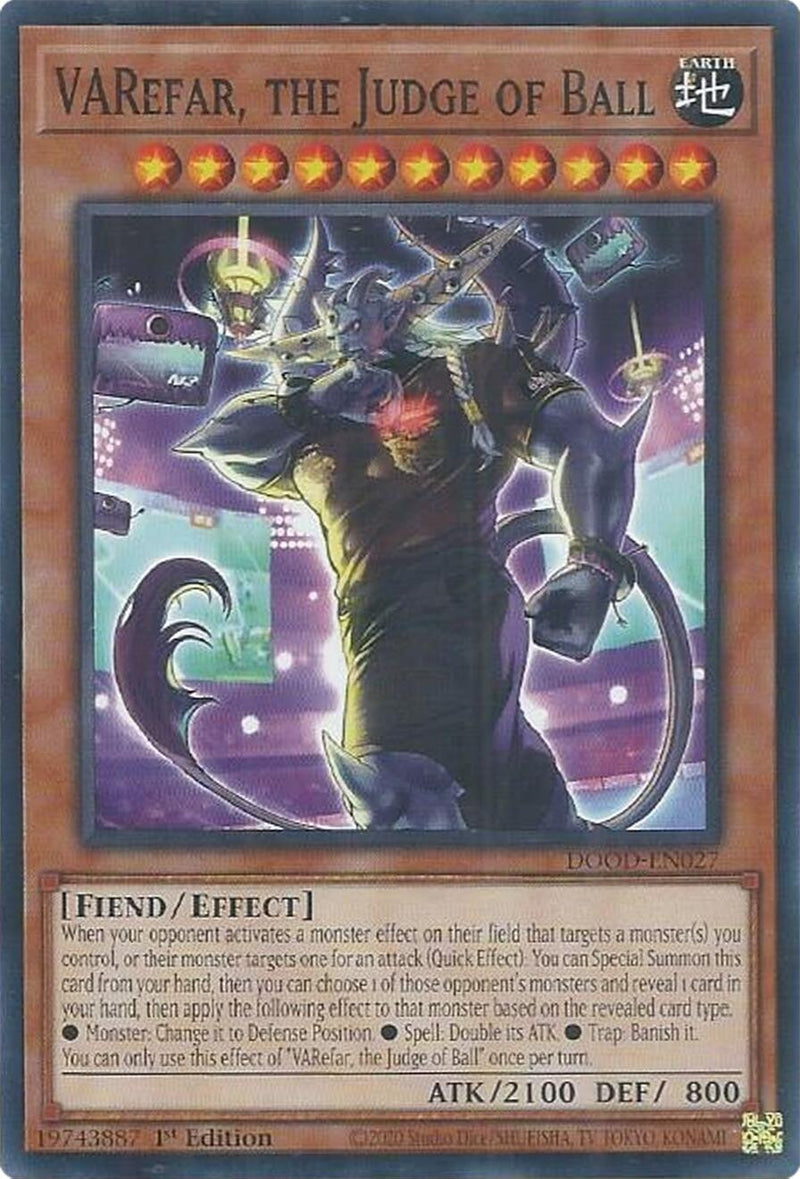 Image for VARefar, the Judge of Ball (DOOD-EN027) [Doom of Dimensions] - YuGiOh