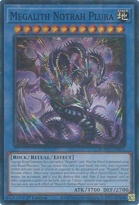 Image for Megalith Notrah Plura (DOOD-EN034) [Doom of Dimensions] - YuGiOh