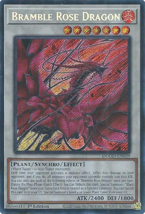 Image for Bramble Rose Dragon (DOOD-EN039) [Doom of Dimensions] - YuGiOh