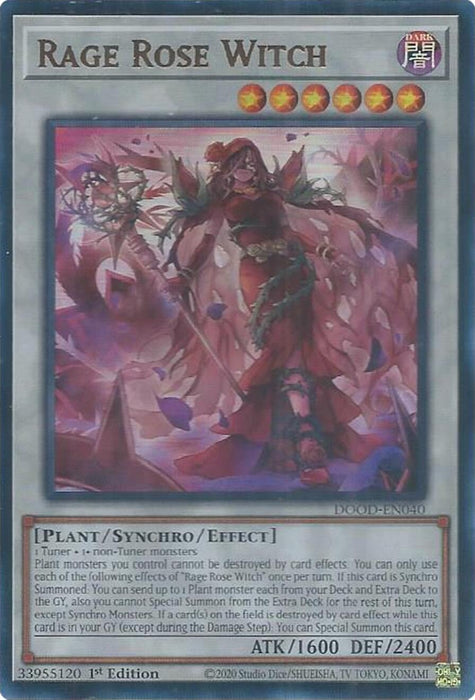Image for Rage Rose Witch (DOOD-EN040) [Doom of Dimensions] - YuGiOh