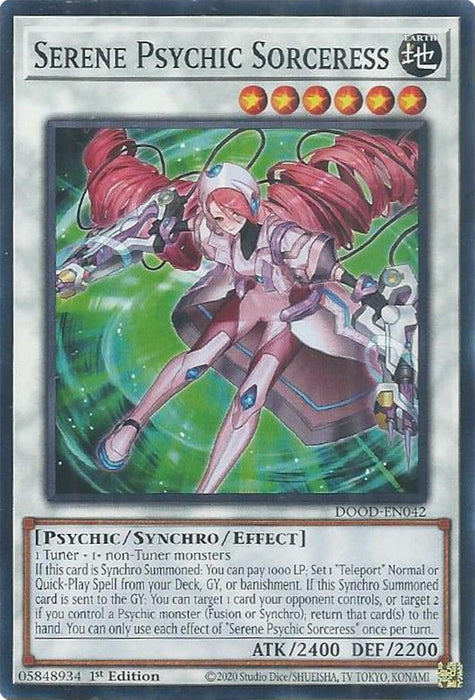 Image for Serene Psychic Sorceress (DOOD-EN042) [Doom of Dimensions] - YuGiOh