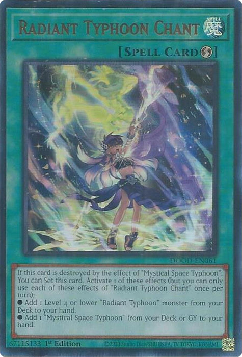 Image for Radiant Typhoon Chant (DOOD-EN061) [Doom of Dimensions] - YuGiOh