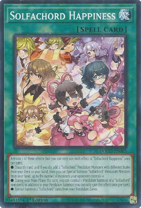 Image for Solfachord Happiness (DOOD-EN065) [Doom of Dimensions] - YuGiOh
