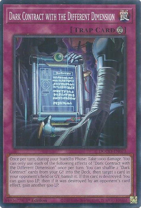 Image for Dark Contract with the Different Dimension (DOOD-EN073) [Doom of Dimensions] - YuGiOh