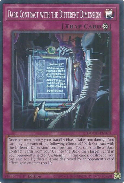 Image for Dark Contract with the Different Dimension (DOOD-EN073) [Doom of Dimensions] - YuGiOh