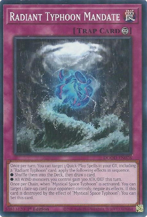 Image for Radiant Typhoon Mandate (DOOD-EN076) [Doom of Dimensions] - YuGiOh