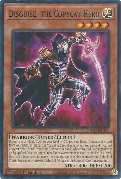 Image for Disguise, the Copycat Hero (DOOD-EN081) [Doom of Dimensions] - YuGiOh
