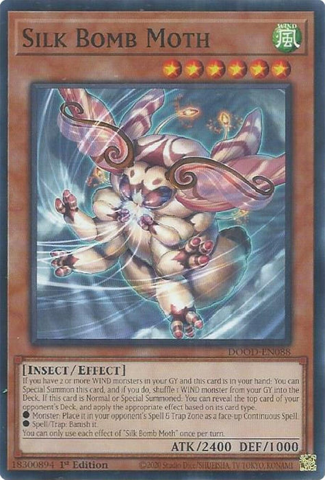 Image for Silk Bomb Moth (DOOD-EN088) [Doom of Dimensions] - YuGiOh