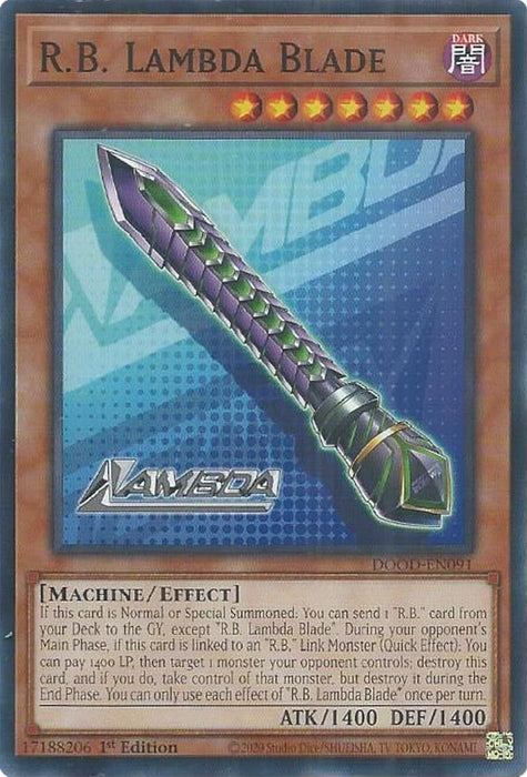Image for R.B. Lambda Blade (DOOD-EN091) [Doom of Dimensions] - YuGiOh