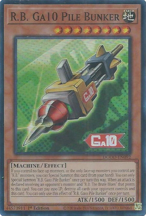Image for R.B. Ga10 Pile Bunker (DOOD-EN092) [Doom of Dimensions] - YuGiOh