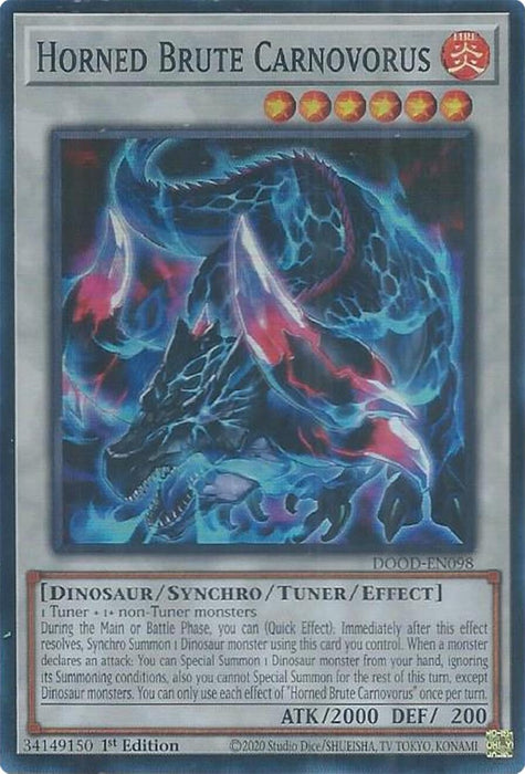 Image for Horned Brute Carnovorus (DOOD-EN098) [Doom of Dimensions] - YuGiOh
