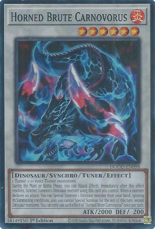 Image for Horned Brute Carnovorus (DOOD-EN098) [Doom of Dimensions] - YuGiOh
