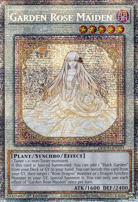 Image for Garden Rose Maiden (DOOD-EN101) [Doom of Dimensions] - YuGiOh