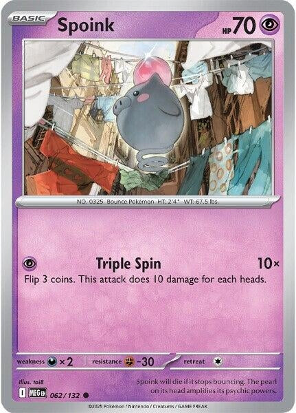 Spoink (062/132) (ME01: Mega Evolution)