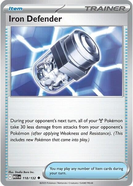 Image for Iron Defender (118/132) (ME01: Mega Evolution) - Pokemon