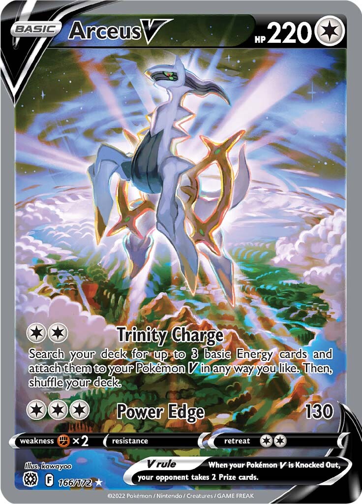 Arceus V (Alternate Full Art) (166/172) [SWSH09: Brilliant Stars]