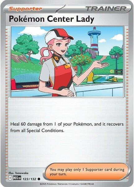 Image for Pokemon Center Lady (123/132) (ME01: Mega Evolution) - Pokemon