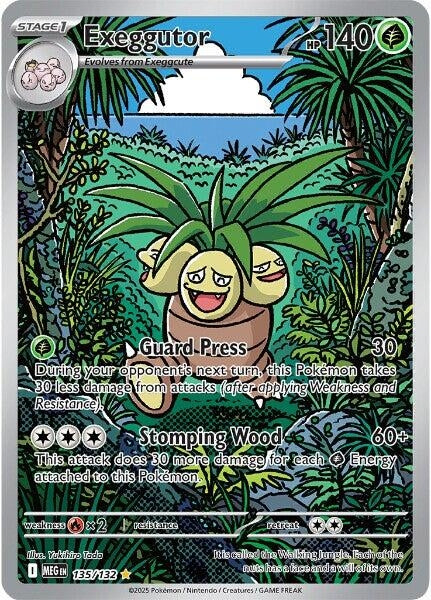 Image for Exeggutor (135/132) (ME01: Mega Evolution) - Pokemon