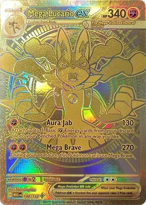 Image for Mega Lucario ex (188/132) (ME01: Mega Evolution) - Pokemon