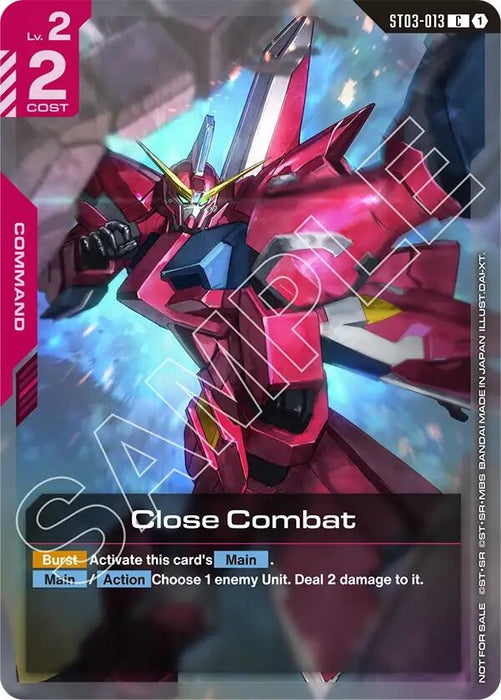 Image for Close Combat (Championship Participation Pack 01) (ST03-013) [Gundam Promotional Cards] - Gundam Card Game