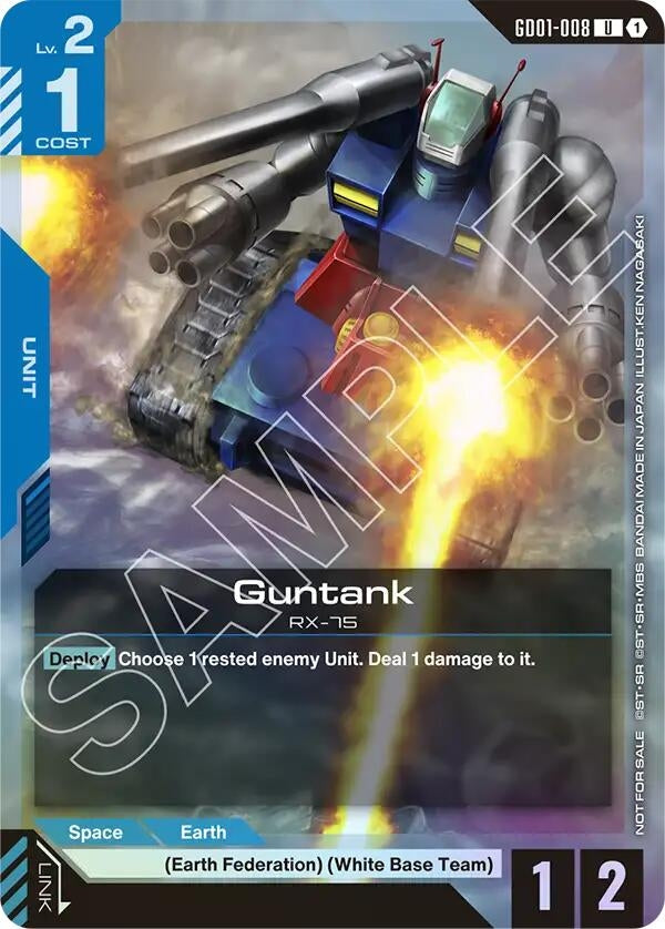 Image for Guntank (Championship Participation Pack 01) (GD01-008) [Gundam Promotional Cards] - Gundam Card Game