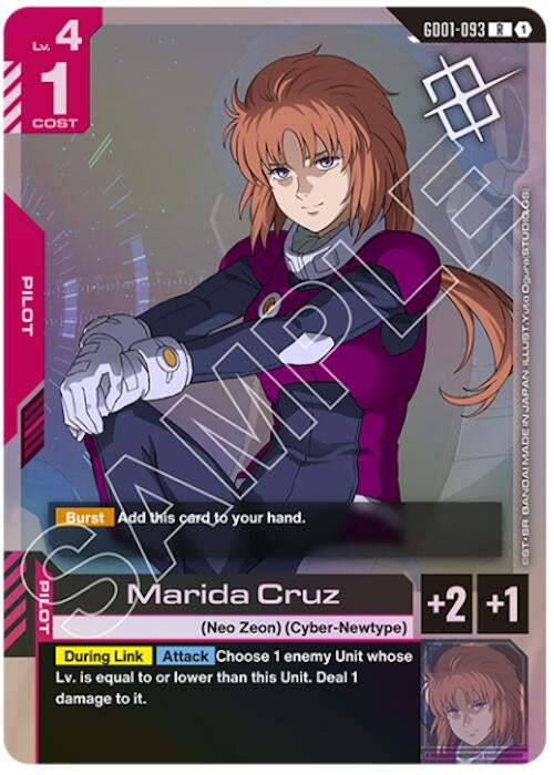 Image for Marida Cruz (Judge Pack 01) (GD01-093) [Gundam Promotional Cards] - Gundam Card Game