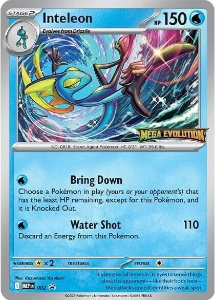 Image for Inteleon - 002 (002) [ME: Mega Evolution Promo] - Pokemon