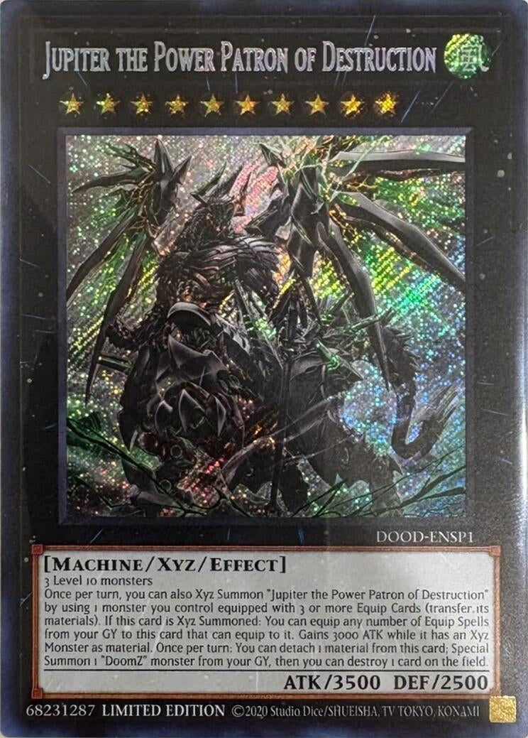 Image for Jupiter the Power Patron of Destruction (SR) (DOOD-ENSP1) (DOOD-ENSP1) [Doom of Dimensions] - YuGiOh