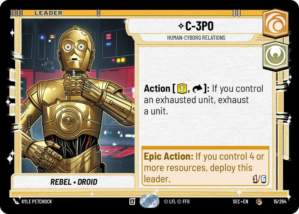 Image for C-3PO - Human-Cyborg Relations (15/264) [Secrets of Power] - Star Wars: Unlimited