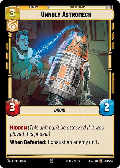 Image for Unruly Astromech (221/264) [Secrets of Power] - Star Wars: Unlimited
