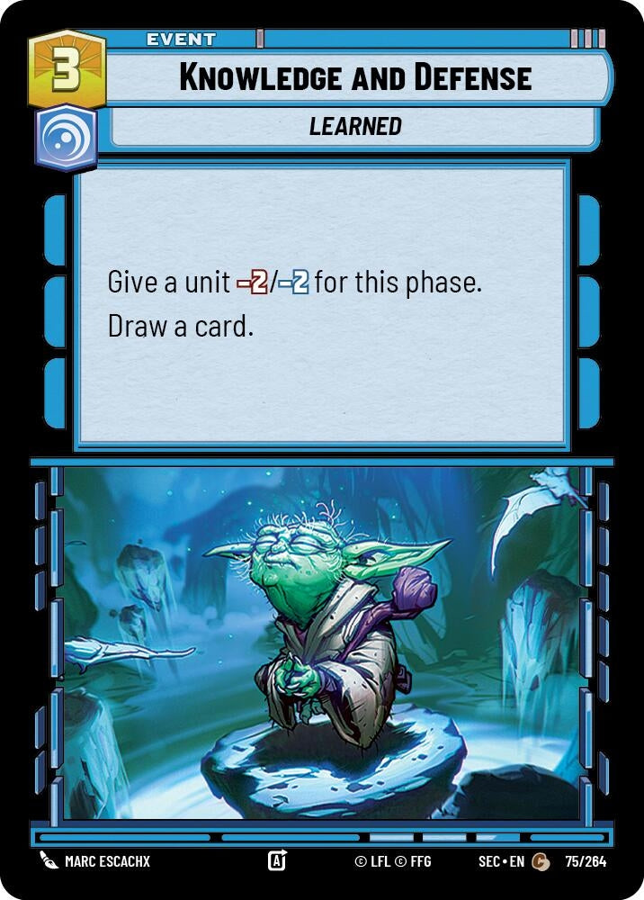 Image for Knowledge and Defense (75/264) [Secrets of Power] - Star Wars: Unlimited