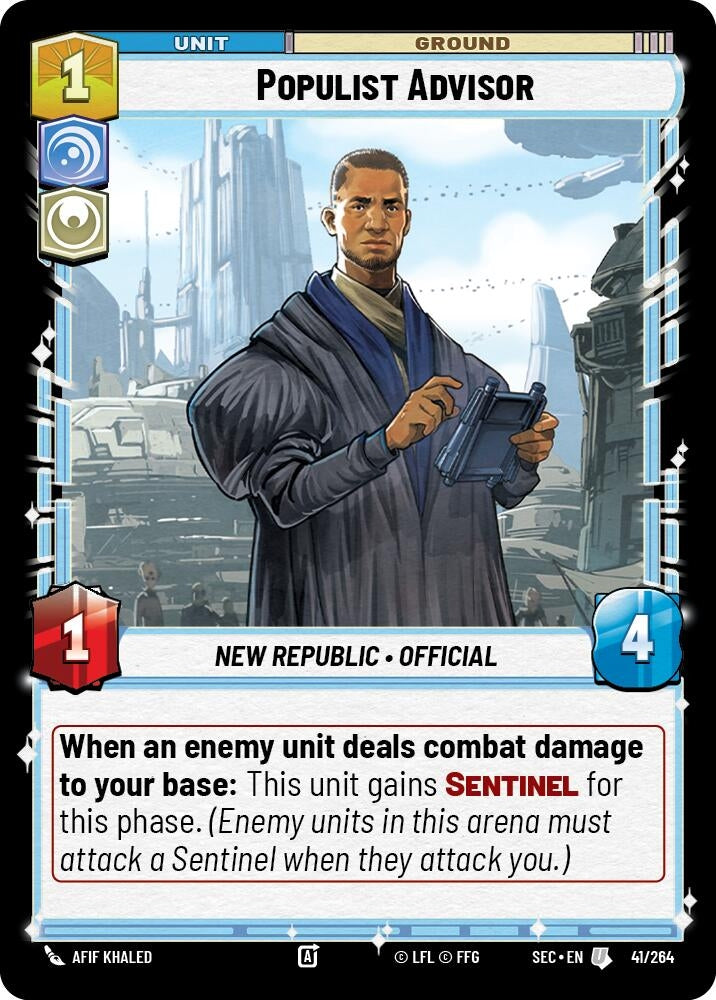 Image for Populist Advisor (41/264) [Secrets of Power] - Star Wars: Unlimited