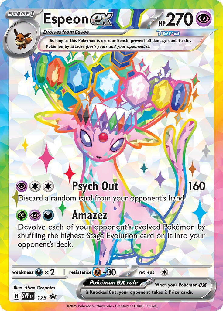 Image for Espeon ex - 175 (SVP 175) [SV: Scarlet & Violet Promo Cards] - Pokemon