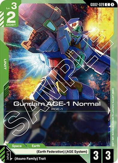 Image for Gundam AGE-1 Normal (GD02-029) (GD02-029) [Dual Impact] - Gundam Card Game