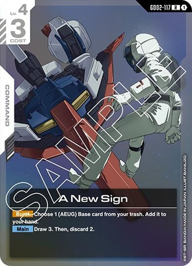 Image for A New Sign (GD02-117) [Dual Impact] - Gundam Card Game