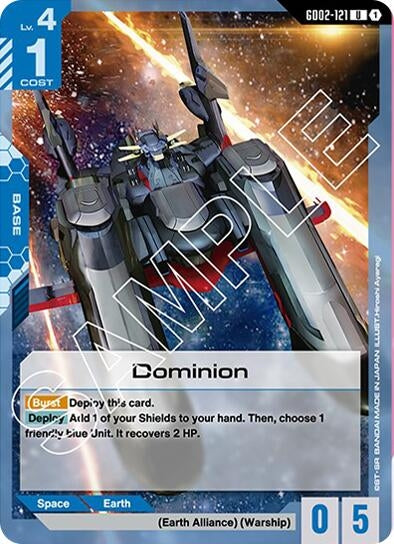 Image for Dominion (GD02-121) [Dual Impact] - Gundam Card Game