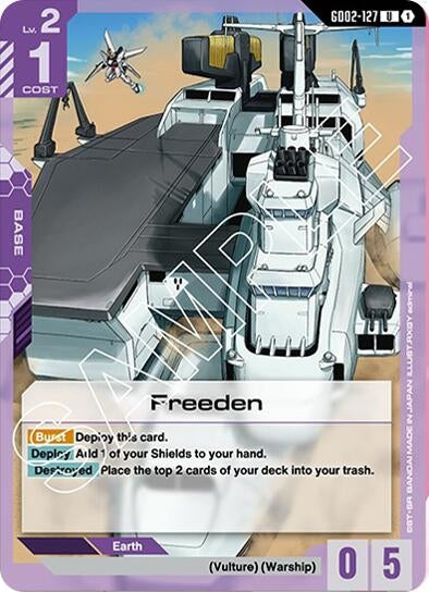 Image for Freeden (GD02-127) [Dual Impact] - Gundam Card Game