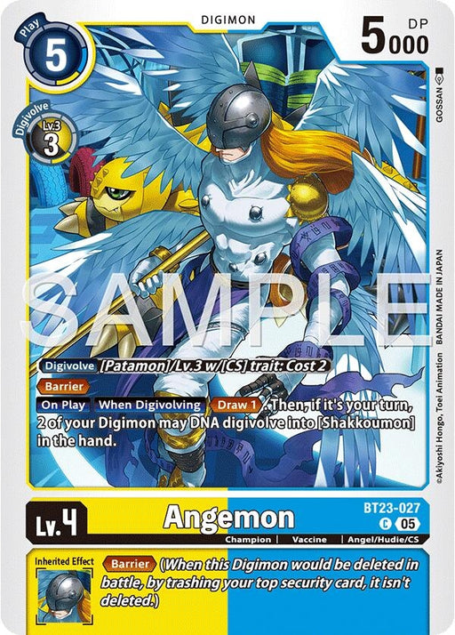 Image for Angemon (BT23-027 C) [Hackers' Slumber] - Digimon Card Game