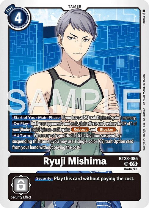Image for Ryuji Mishima (BT23-085 SR) [Hackers' Slumber] - Digimon Card Game