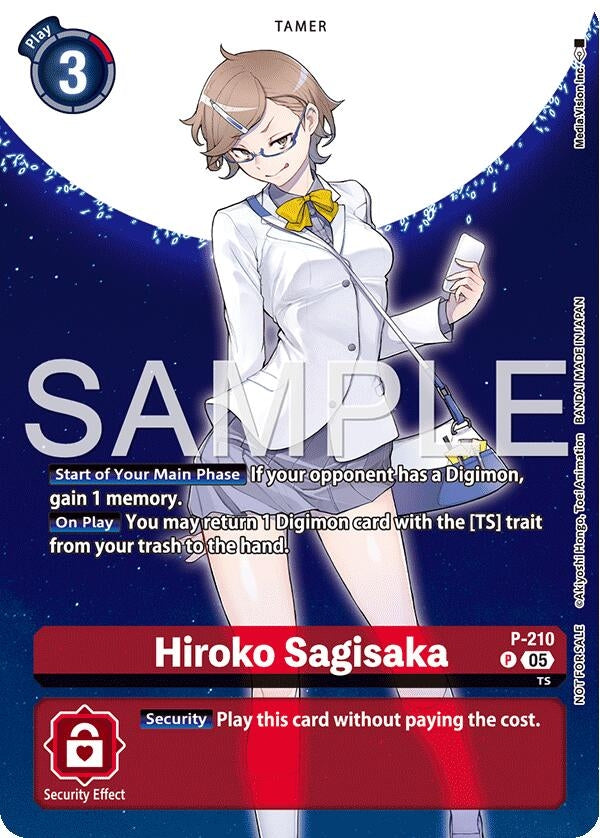 Image for Hiroko Sagisaka (Hacker's Slumber Box Promotion Pack) (P-210 P) [Digimon Promotion Cards] - Digimon Card Game